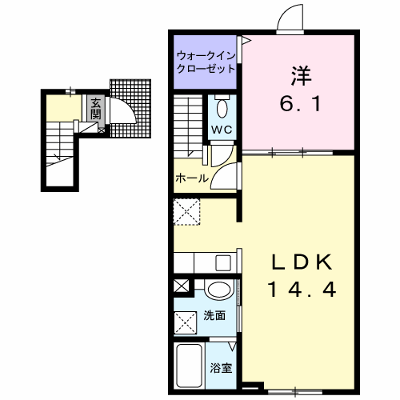 エス・スールⅤ 201【管理NO：1-022362601-02010】 ★家具家電は申し込み後に搬入します★ ★2026年12月上旬入居可能★の物件画像