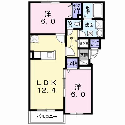 ヴェントル－チェ 203【管理NO：1-015333701-02030】 ★家具家電は申し込み後に搬入します★ ★2026年12月中旬入居可能★の物件画像