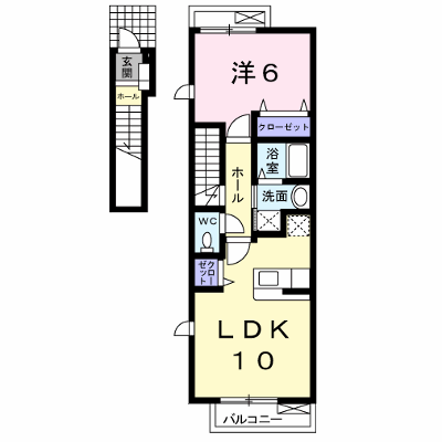 メゾンＭＴ 202【管理NO：1-018399401-02020】 ★家具家電は申し込み後に搬入します★ ★2026年12月上旬入居可能★の物件画像