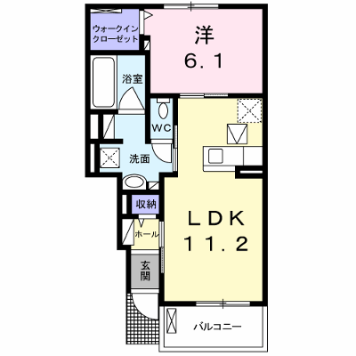 パールＮＩＲＡＧＡＷＡ　Ⅰ 102【管理NO：1-022432401-01020】 ★家具家電は申し込み後に搬入します★ ★2026年10月下旬入居可能★の物件画像
