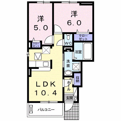 マリアージュ 101【管理NO：1-024481102-01010】 ★家具家電は申し込み後に搬入します★ ★2026年12月上旬入居可能★の物件画像