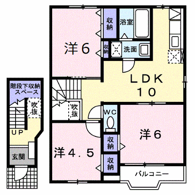 アラモードヴィラ壱番館 202【管理NO：1-009484601-02020】 ★家具家電は申し込み後に搬入します★ ★2026年11月下旬入居可能★の物件画像