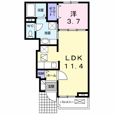 エストレラ 103【管理NO：1-015466701-01030】 ★家具家電は申し込み後に搬入します★ ★2026年11月下旬入居可能★の物件画像