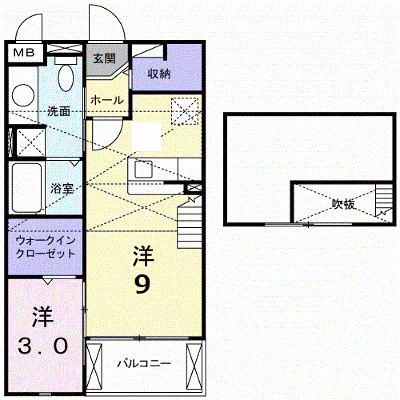 グランデ・クィーンⅡ 202【管理NO：1-016339401-02020】 ★家具家電は申し込み後に搬入します★ ★2026年11月中旬入居可能★の物件画像