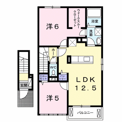 グリエラⅡ番館 205【管理NO：1-021475402-02050】 ★家具家電は申し込み後に搬入します★ ★2026年12月中旬入居可能★の物件画像