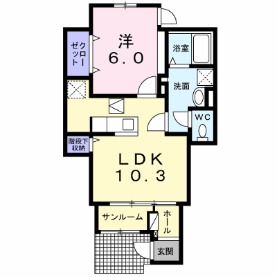 ドミール　プランドール 102【管理NO：1-025160101-01020】 ★家具家電は申し込み後に搬入します★ ★2026年12月上旬入居可能★の物件画像
