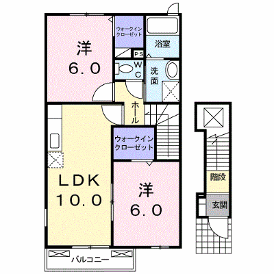 グランフィールド甘木Ａ棟 201【管理NO：1-016094501-02010】 ★家具家電は申し込み後に搬入します★ ★2026年12月中旬入居可能★の物件画像