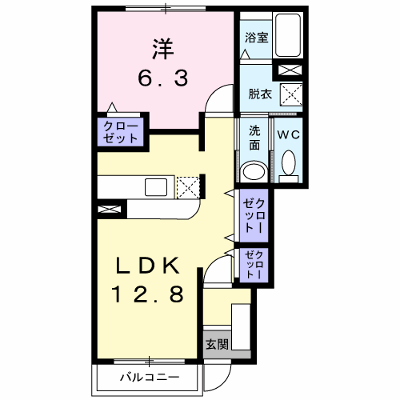 グローリアＡ 103【管理NO：1-013727201-01030】 ★家具家電は申し込み後に搬入します★ ★2027年01月中旬入居可能★の物件画像