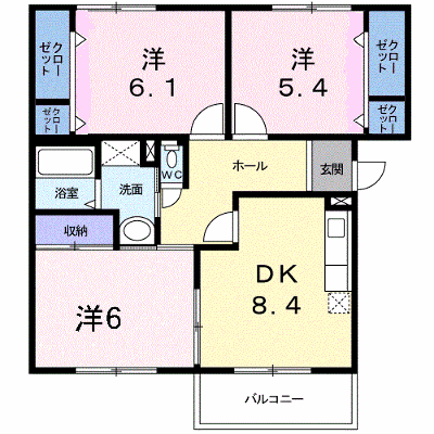 クリアヴィレッジＦ 101【管理NO：1-004759102-01010】 ★家具家電は申し込み後に搬入します★ ★2026年11月中旬入居可能★の物件画像