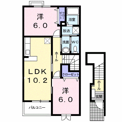 サフラワー 201【管理NO：1-013938301-02010】 ★家具家電は申し込み後に搬入します★ ★2026年12月中旬入居可能★の物件画像