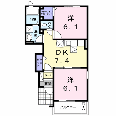バンベールⅡ 103【管理NO：1-017522101-01030】 ★家具家電は申し込み後に搬入します★の物件画像