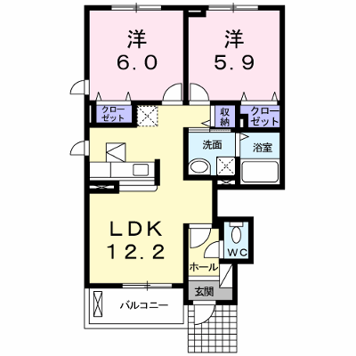 グリーン　アヴェニュー 101【管理NO：1-015957801-01010】 ★家具家電は申し込み後に搬入します★ ★2026年12月中旬入居可能★の物件画像