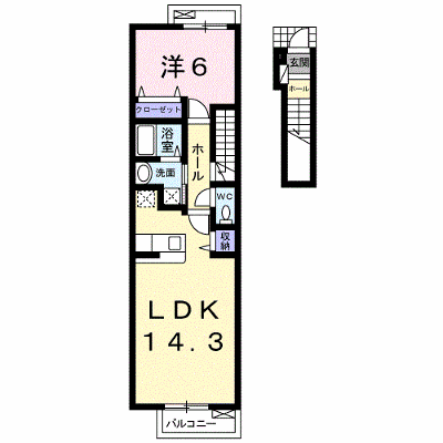 Ｒｉｔｚ 206【管理NO：1-014738801-02050】 ★家具家電は申し込み後に搬入します★ ★2026年12月中旬入居可能★の物件画像