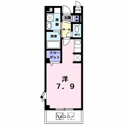 ル・オールⅠ 206【管理NO：1-017500601-02050】 ★家具家電は申し込み後に搬入します★ ★2026年12月上旬入居可能★の物件画像