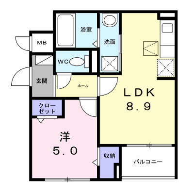 エアリーⅤ 105【管理NO：1-027981601-01040】 ★家具家電は申し込み後に搬入します★ ★2026年12月上旬入居可能★の物件画像