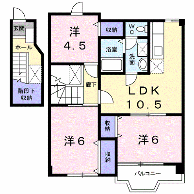 ラーカイラム 202【管理NO：1-010285901-02020】 ★家具家電は申し込み後に搬入します★ ★2027年01月下旬入居可能★の物件画像