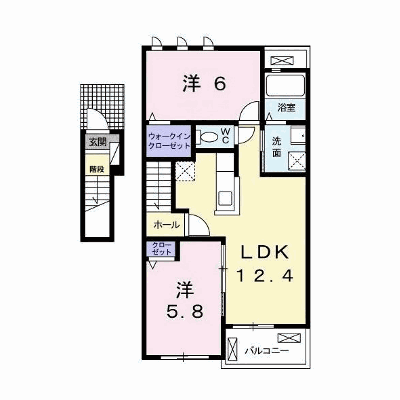 グランルポン　アン 202【管理NO：1-026186901-02020】 ★家具家電は申し込み後に搬入します★ ★2026年12月中旬入居可能★の物件画像