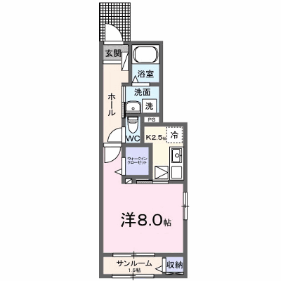 アヴニール 101【管理NO：1-028689101-01010】 ★家具家電は申し込み後に搬入します★ ★2026年12月上旬入居可能★の物件画像