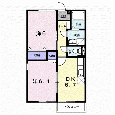 アーバンハイツＫ 104【管理NO：1-007314501-01040】 ★家具家電は申し込み後に搬入します★ ★2026年12月上旬入居可能★の物件画像