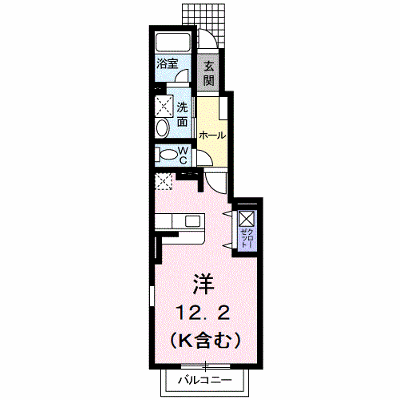 クリエンテ 105【管理NO：1-015035801-01050】 ★家具家電は申し込み後に搬入します★ ★2026年12月中旬入居可能★の物件画像