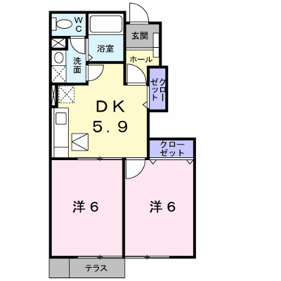 ヒルトップ 103【管理NO：1-010557501-01030】 ★家具家電は申し込み後に搬入します★ ★2026年11月上旬入居可能★の物件画像