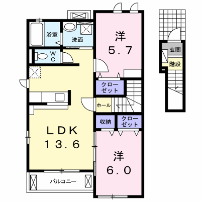 クールドルミエールⅢ 203【管理NO：1-021794701-02030】 ★家具家電は申し込み後に搬入します★ ★2027年01月下旬入居可能★の物件画像