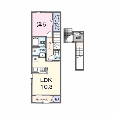 アルカンシェル　北花山 204【管理NO：1-028840101-02040】 ★家具家電は申し込み後に搬入します★ ★2027年03月下旬入居可能★の物件画像