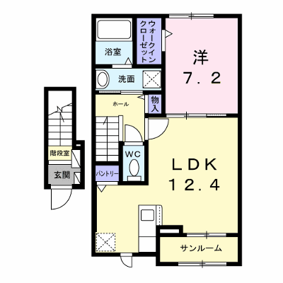 ルミナス光 202【管理NO：1-028072701-02020】 ★家具家電は申し込み後に搬入します★ ★2026年10月下旬入居可能★の物件画像