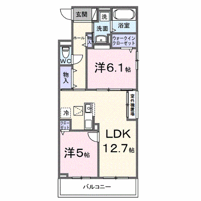 エアリーヒル 101【管理NO：1-028666101-01010】 ★家具家電は申し込み後に搬入します★ ★2027年02月下旬入居可能★の物件画像
