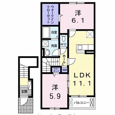 Ｄａｉｓｙ　ＭａｉｓｏｎⅠ 202【管理NO：1-025686901-02020】 ★家具家電は申し込み後に搬入します★ ★2026年11月下旬入居可能★の物件画像