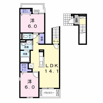 モンターナ　Ⅲ番館 206【管理NO：1-023632901-02050】 ★家具家電は申し込み後に搬入します★ ★2026年11月上旬入居可能★の物件画像