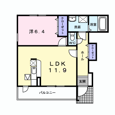 グリーン　コート　杉Ⅲ 101【管理NO：1-016979301-01010】 ★家具家電は申し込み後に搬入します★ ★2026年11月下旬入居可能★の物件画像