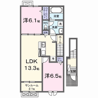 ヒルズ長久　Ｂ 202【管理NO：1-026940902-02020】 ★家具家電は申し込み後に搬入します★ ★2026年12月上旬入居可能★の物件画像