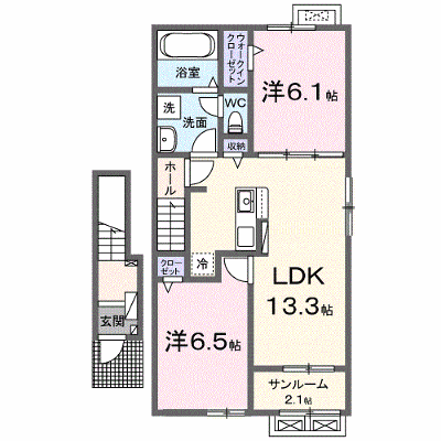 ハピネスメゾン　Ｂ 204【管理NO：1-027121202-02040】 ★家具家電は申し込み後に搬入します★ ★2026年12月中旬入居可能★の物件画像