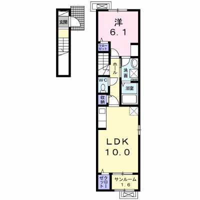 アンシャンテ　Ⅳ 201【管理NO：1-025002701-02010】 ★家具家電は申し込み後に搬入します★ ★2026年11月中旬入居可能★の物件画像