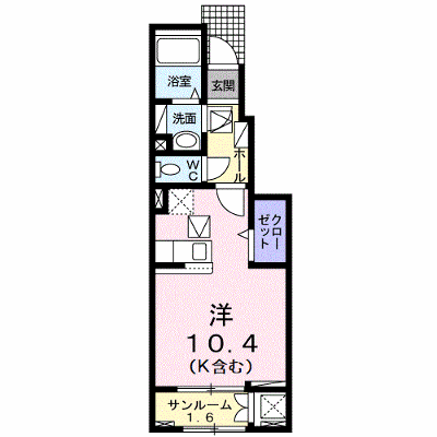 ラフィーネＥⅡ 102【管理NO：1-026289201-01020】 ★家具家電は申し込み後に搬入します★ ★2026年11月上旬入居可能★の物件画像