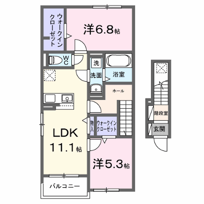 アリビオ 201【管理NO：1-028750801-02010】 ★家具家電は申し込み後に搬入します★ ★2027年04月上旬入居可能★の物件画像