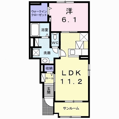 メゾン・スフレⅡ 104【管理NO：1-021126602-01040】 ★家具家電は申し込み後に搬入します★ ★2026年11月中旬入居可能★の物件画像