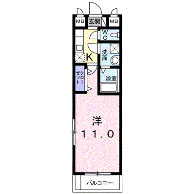 カサ　フェリシダ 403【管理NO：1-021116401-04030】 ★家具家電は申し込み後に搬入します★ ★2026年11月中旬入居可能★の物件画像