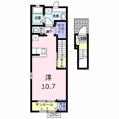 泉樹・若の宮 203【管理NO：1-025852301-02030】 ★家具家電は申し込み後に搬入します★ ★2026年11月上旬入居可能★の物件画像