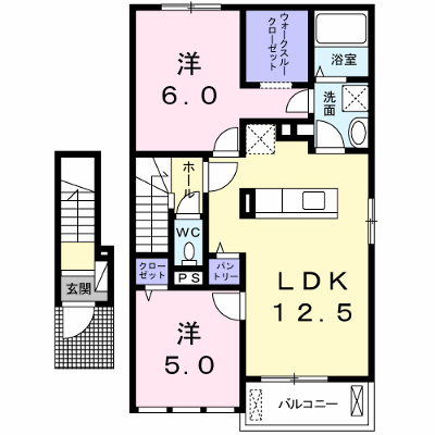 ピアチェーレⅠ 203【管理NO：1-025447901-02030】 ★家具家電は申し込み後に搬入します★ ★2026年12月中旬入居可能★の物件画像