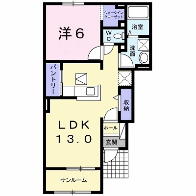 ポンデ・アルカンシェル 102【管理NO：1-019017301-01020】 ★家具家電は申し込み後に搬入します★ ★2026年12月中旬入居可能★の物件画像