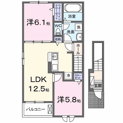 ヒルズ　テラス　Ｎ 201【管理NO：1-028781101-02010】 ★家具家電は申し込み後に搬入します★ ★2027年03月上旬入居可能★の物件画像