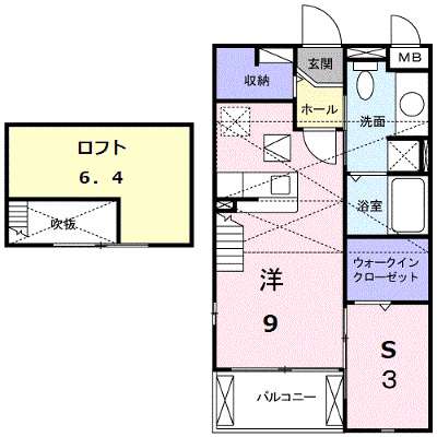 プリムローズＫＭ 205【管理NO：1-016251801-02040】 ★家具家電は申し込み後に搬入します★ ★2026年11月中旬入居可能★の物件画像