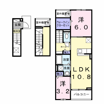 こっこ梅屋敷 302【管理NO：1-028913101-03020】 ★家具家電は申し込み後に搬入します★ ★2027年04月上旬入居可能★の物件画像