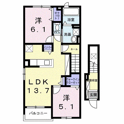 コテ　デュ　パルクⅠ 201【管理NO：1-028303301-02010】 ★家具家電は申し込み後に搬入します★ ★2027年02月上旬入居可能★の物件画像