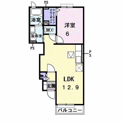 サンスクエアＢ 102【管理NO：1-014518302-01020】 ★家具家電は申し込み後に搬入します★ ★2026年11月中旬入居可能★の物件画像