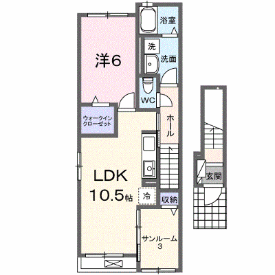 ソレジアートⅡ 201【管理NO：1-027298202-02010】 ★家具家電は申し込み後に搬入します★ ★2026年11月下旬入居可能★の物件画像