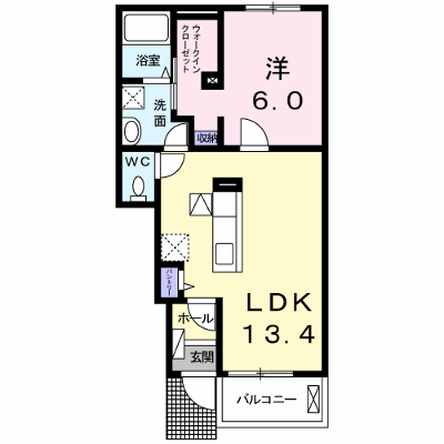 ライオンハートＢ 103【管理NO：1-019714802-01030】 ★家具家電は申し込み後に搬入します★ ★2027年01月下旬入居可能★の物件画像