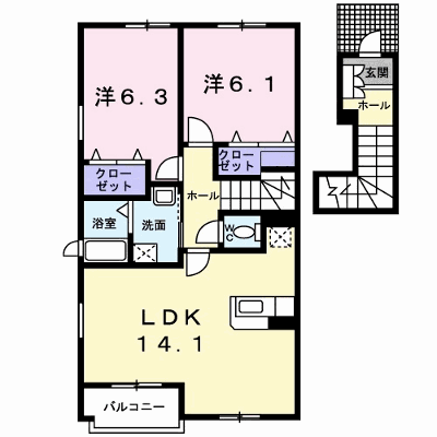 ププレ 205【管理NO：1-012877501-02040】 ★家具家電は申し込み後に搬入します★ ★2026年12月中旬入居可能★の物件画像